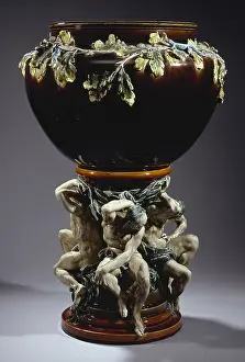Enamelled: Titans vase