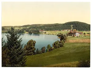 Titisee: Titisee, general view, Black Forest, Baden, Germany