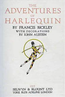 Blount: Title page, The Adventures of Harlequin