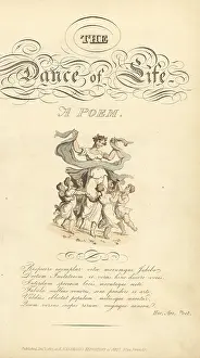 Calligraphic: Title page with calligraphic title and vignette