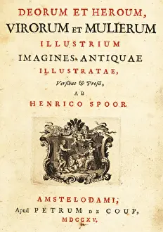 Gods And Heroes: Title page from Deorum et Heroum, 1715