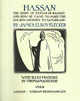 Poetic: Title page design, Hassan by James Elroy Flecker