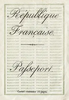 Pannier: Title page, French passport