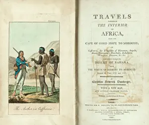 The Kings College Archives And Special Collections: Title page and frontispiece, Travels through Africa