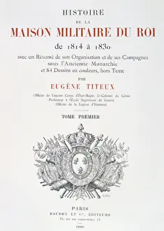 Titeux: Title Page of Histoire de la maison militaire