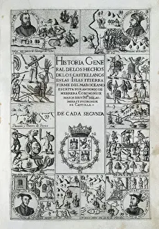 Writter: Title page from the Historia General de los