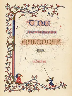 Humphreys: Title page from illuminated calendar for 1846