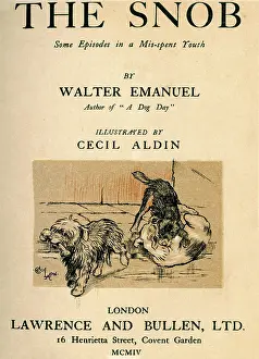 Snob: Title page illustration by Cecil Aldin, The Snob