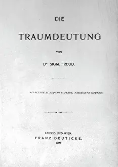 Interpretation: Title page of The Interpretation of Dreams by Sigmund