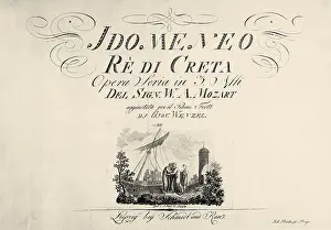 Constanze: Title page from the opera Idomeneo by Mozart