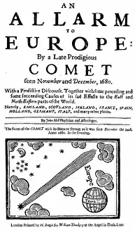 Omen: Title page of pamphlet by John Hill on the comet