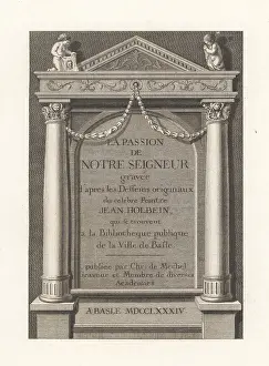 Christian Mechel: Title page to The Passion of our Lord, 1784