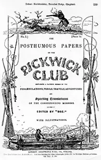 Posthumous: Title page of Posthumous Papers of the Pickwick Club