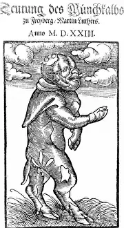 Wittenberg: Title page of the script Deutung des Moenchkalbs, 1523