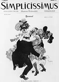 Freiherr: Title page of the Simplicissimus for carnival, 1900