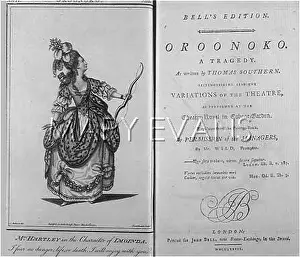 Behn: Title Page of the Stage Adaptation of Oroonoko
