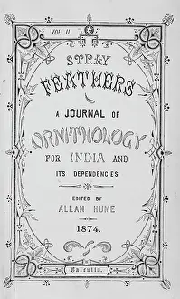 Hume: Title page from Stray Feathers