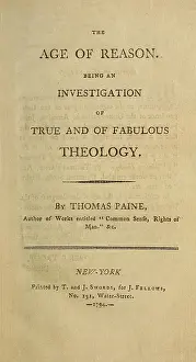 Ostracism: Title Page of Thomas Paines, 1794 book, An