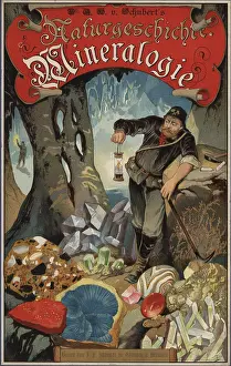 Gotthilf: Title page with vignette of miner with lantern in a cave