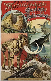 Gotthilf: Title page with vignettes of dinosaurs, skeletons
