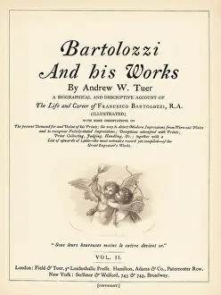 Amor: Title page to Volume II with vignette of Cupid and Psyche