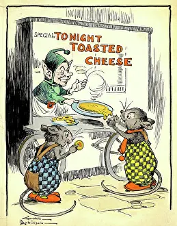 Snacks: Toasted Cheese stall and two mice