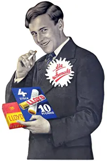 Brinkmann: tobacco, cigarettes, advertising for Lloyd cigarettes
