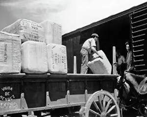 Boxcar: Tobacco Production Unloading at the Waterfront Havana C