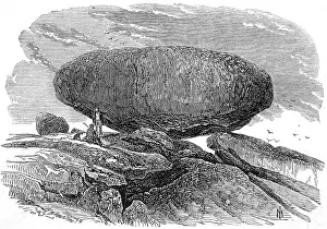 Maen: The Tol-Maen or Main Rock, Cornwall, c.1869