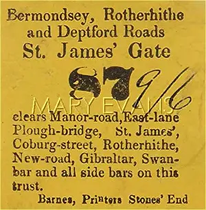 Tollgate: TOLL GATE TICKET