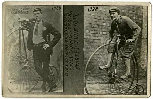 Farthing: Tom Hughes with his penny farthing