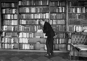 Bookshelves: Tomas Masaryk in his library