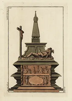 Nationales: Tomb of a knight who had participated in a crusade
