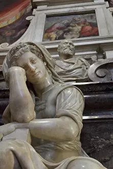 Giovan: Tomb of Michelangelo, Santa Croce, Florence, Tuscany, Italy