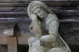 Buonarotti: Tomb of Michelangelo, Santa Croce, Florence, Tuscany, Italy