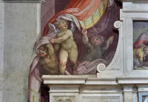 Buonarotti: Tomb of Michelangelo, Santa Croce, Florence, Tuscany, Italy