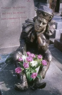 Nijinsky: Tomb of Nijinsky, Russian ballet dancer, Paris