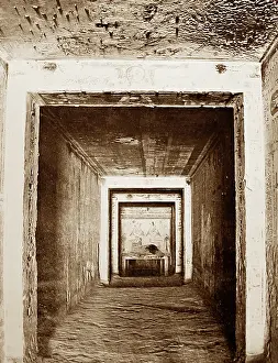 Passageway: A tomb passageway, Egypt, Victorian period
