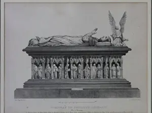 Verte: Tomb of Philip the Bold, engraving, Chateau de