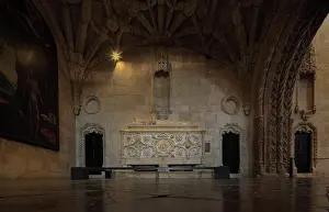 Mota: Tomb of Vasco da Gama, Jeronimos Monastery, Lisbon, Portugal