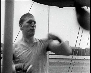 Farr: Tommy Farr Training for Boxing