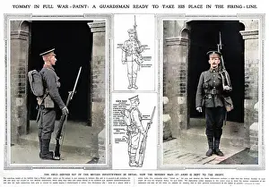 Guardsman: Tommy Guardsman in full war-paint 1914