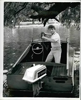 Soles: Tommy Steele in a boat on the River Thames
