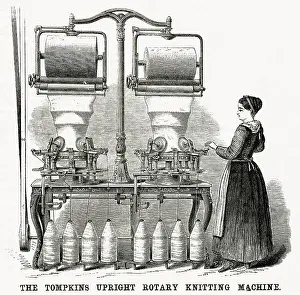 Pulleys: Tompkins upright rotary knitting machine 1875