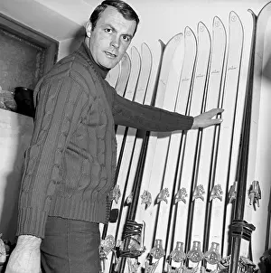 Sailer: Toni Sailer in his skiing basement
