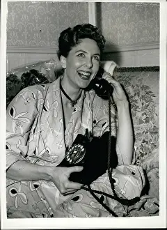 Tonsillitis: Tonia Lee, My Fair Lady understudy, in dressing room on phon