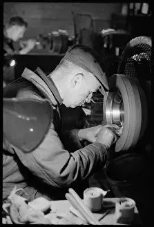 Millfield: A toolmaker at work at the Wear Flint Glass Works