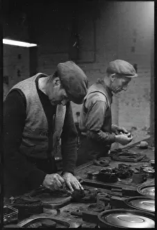 Toolmakers: Toolmakers at work at the Wear Flint Glass Works
