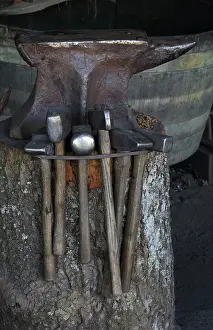 Novo: Tools, Forge, Chateau de Guedelon, Treigny, Burgundy, France