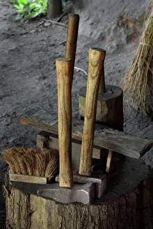 Novo: Tools, Forge, Chateau de Guedelon, Treigny, Burgundy, France